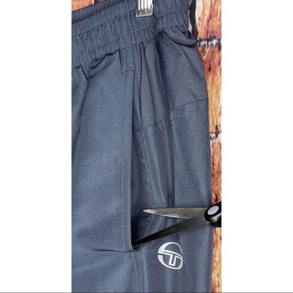 Sergio Tacchini Men’s Track Wind Lounge Sweat Activewear Mesh Lined Medium Pants - Picture 3 of 5